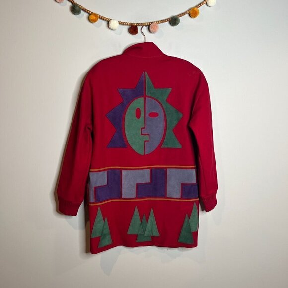 Vintage Osgood Smuk felted wool patterned jacket - Picture 4 of 4